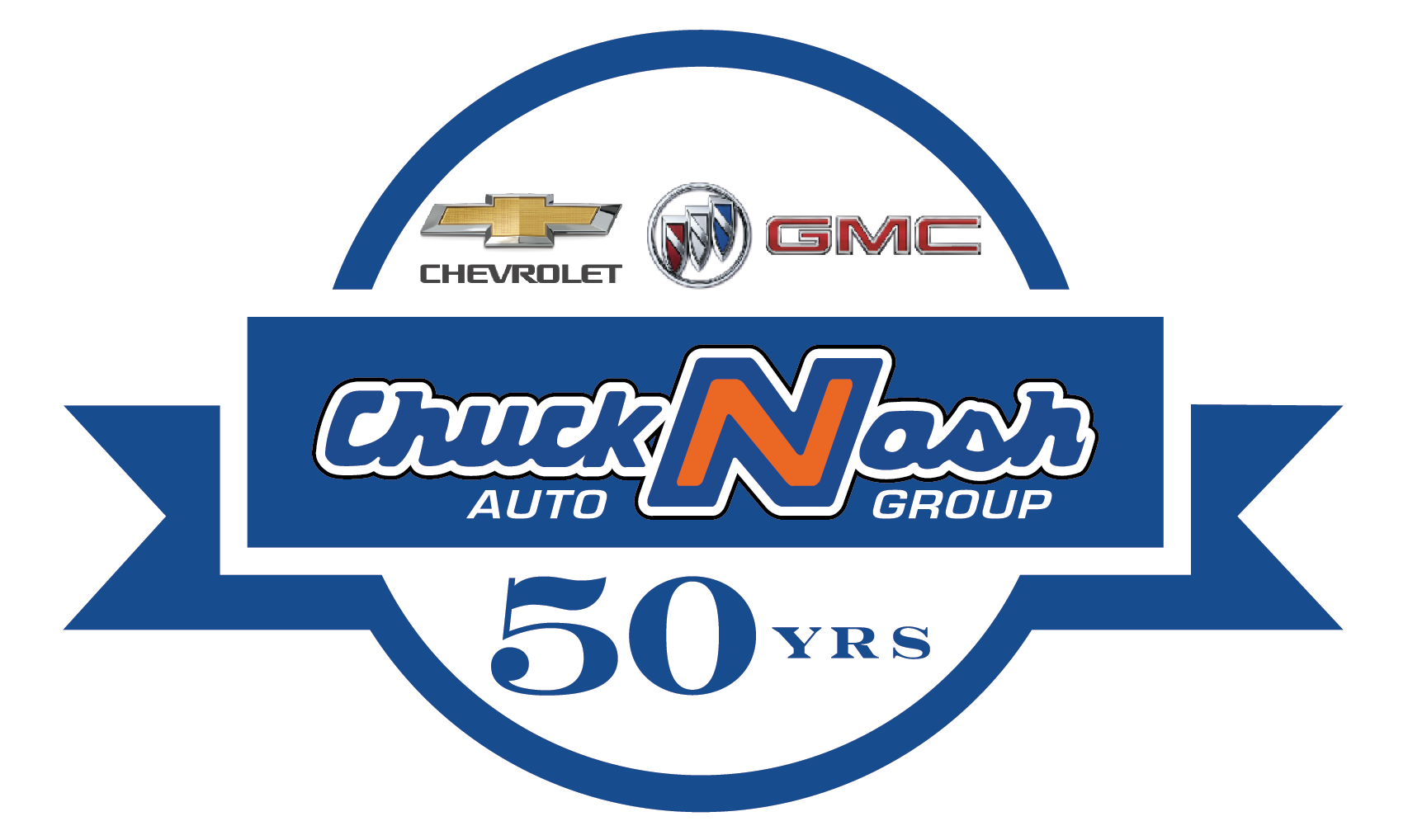 Chuck Nash Auto Group 50 Years, Chevrolet, Buick, GMC